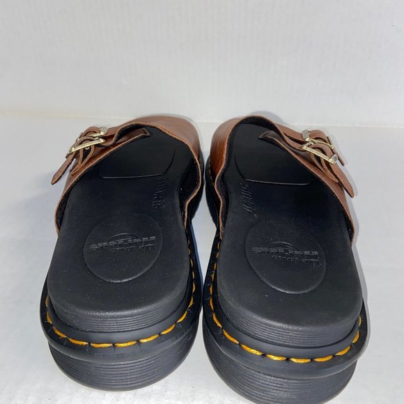 Dr. Doc Martens Dax Brown Leather Slide Sandals 25830220 Men’s Size 12 Monk NEW main image 6